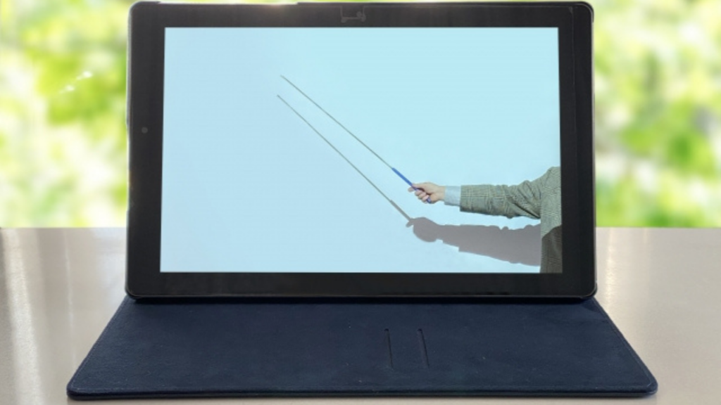 パソコンの画面に指し棒