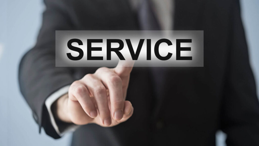 SERVICE　指す　手