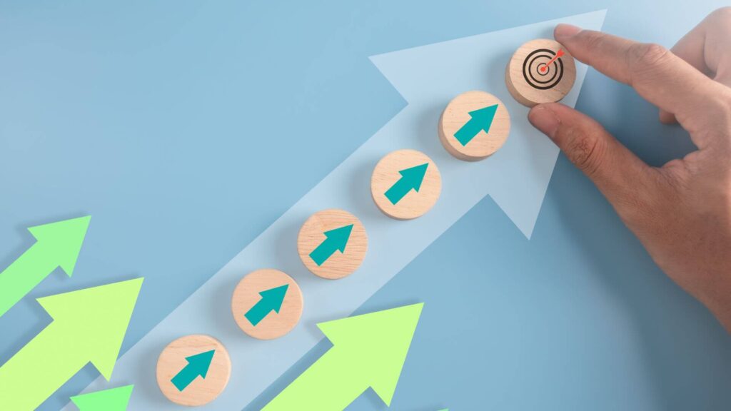 矢印　上昇　的