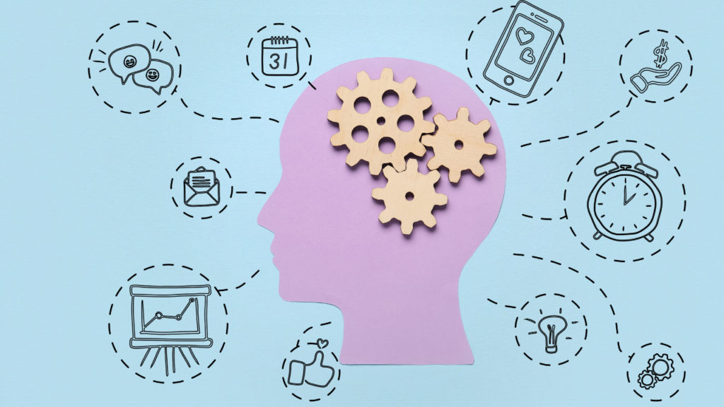 頭の中の歯車とさまざまな考え