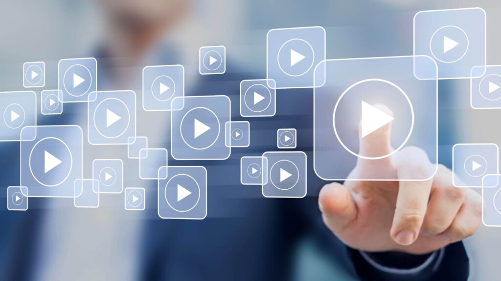 動画再生マークがたくさん