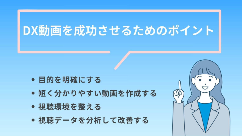 動画によるDX推進を成功させるためのポイント